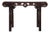 Vintage Oriental Brown Scroll End RuYi Apron Altar Console Table For Sale