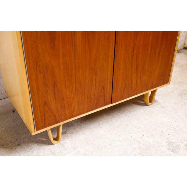 1950s KB33 Wardrobe in Teak and Beech by Cees Braakman for Pastoe, 1950s For Sale - Image 5 of 18