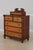Traditional Tiger Maple Front Sheraton Mahogany Dresser W. Jewelry Box For Sale - Image 3 of 14