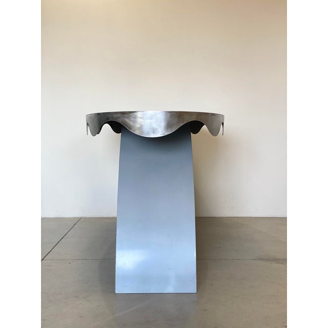 Iron and Steel Console, 1980s For Sale - Image 10 of 18