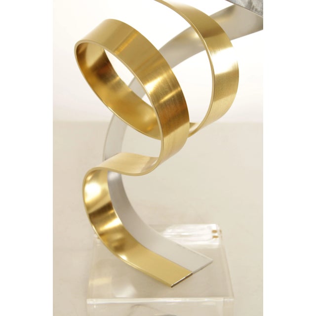 Postmodern 1980s Aluminum Ribbon Sculpture by Dan Murphy For Sale - Image 9 of 13