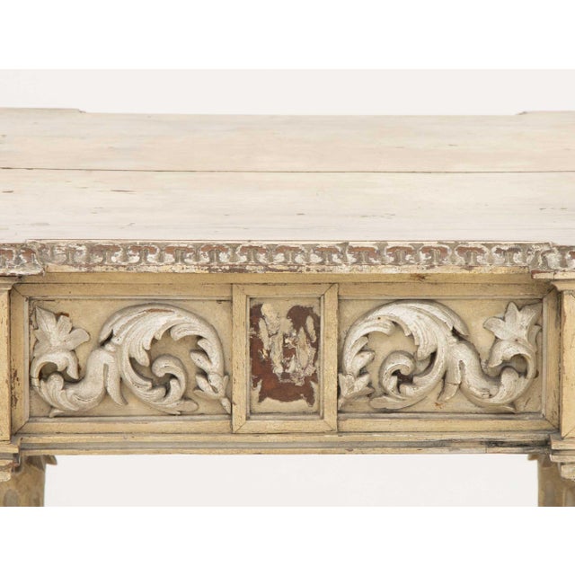 19th Century Louis XVI Style Carved Wood Occasional Table For Sale - Image 5 of 9