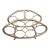 Mid Century Brass Wine Bottle Holder Rack For Sale