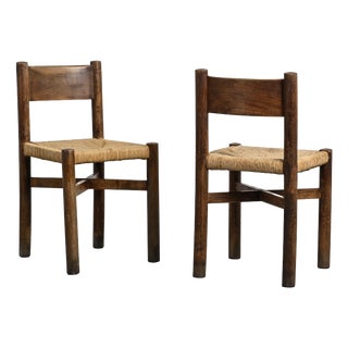 Early BCB Edition Méribel Chairs by Charlotte Perriand, 1950, Set of 2 For Sale