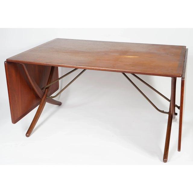 Hans J. Wegner Sabre Leg Table Model at-304 for Andreas Tuck For Sale In Miami - Image 6 of 11