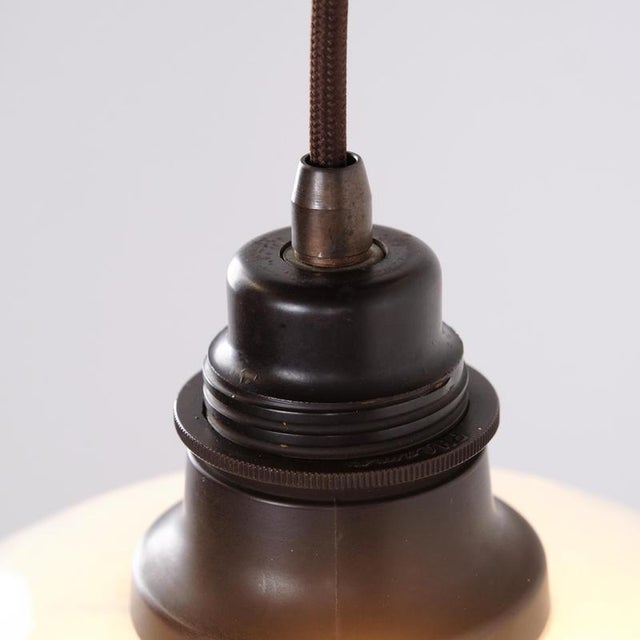 Brown PH 2/2 Pendant with Matte Glass by Poul Henningsen for Louis Poulsen 1930s For Sale - Image 8 of 10