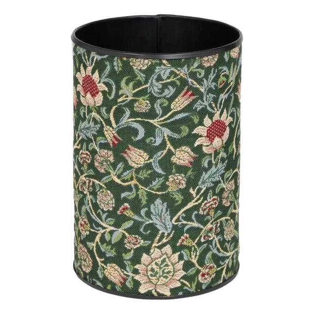 Evenlode Green Tapestry Waste Bin For Sale