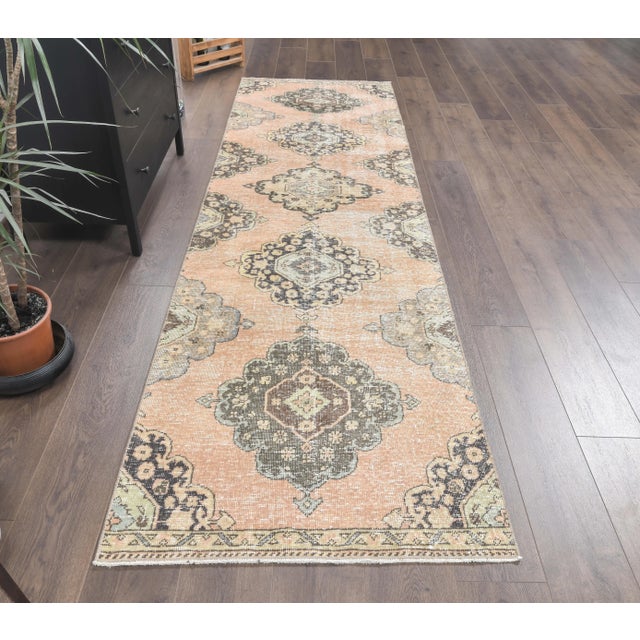 Vintage Turkish Hand-Knotted Rug is a semi-Vintage rug. '70s Eastern region of Turkey's unique rug is perfectly hand-...