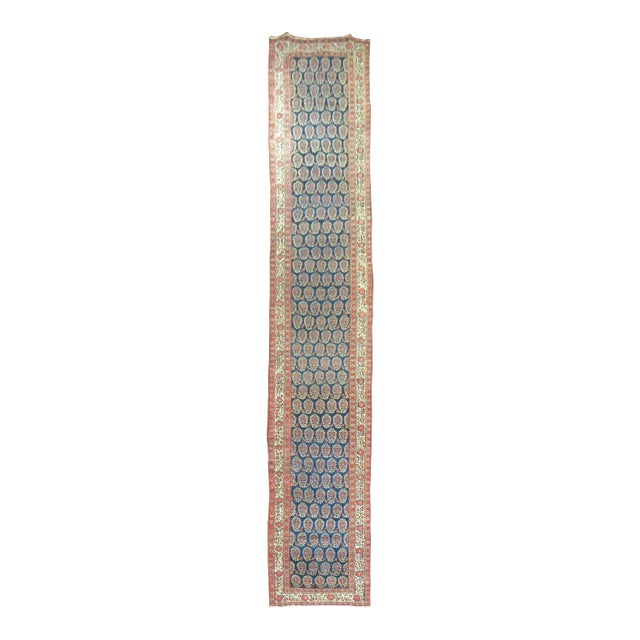 Late 19th Century Antique Persian Runner - 2'7" x 15'8" For Sale