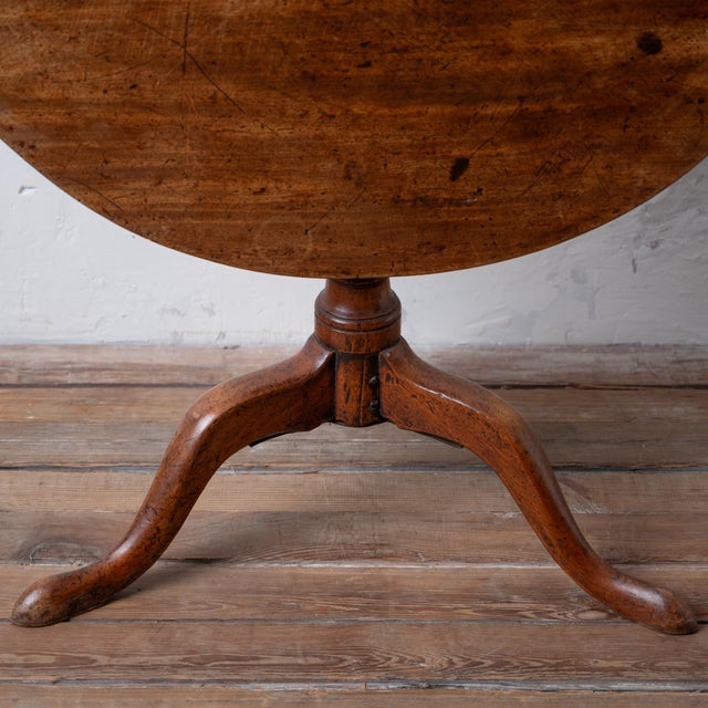 George III Mahogany Tilt-Top, 18th Century For Sale - Image 4 of 16