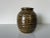 Brown Mid Century Ceramic Stoneware Studio Pottery Vase, Signed For Sale - Image 8 of 10