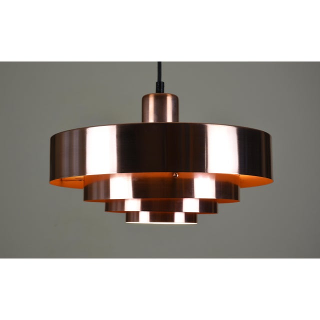 Roulet Pendant Lamp in Copper by Jo Hammerborg for Fog & Mørup, Denmark, 1963 For Sale - Image 10 of 10