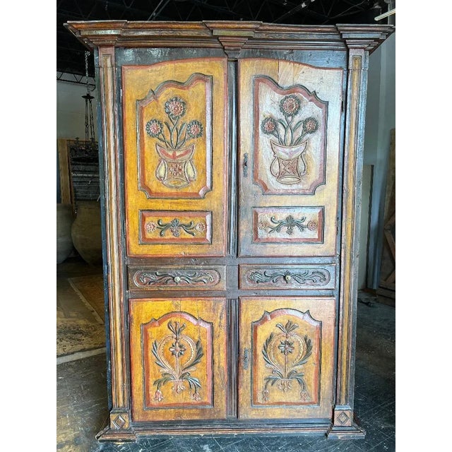 Walnut Armoire - 17th Century Northern Italian Armoire A' 4 Portes For Sale - Image 13 of 13
