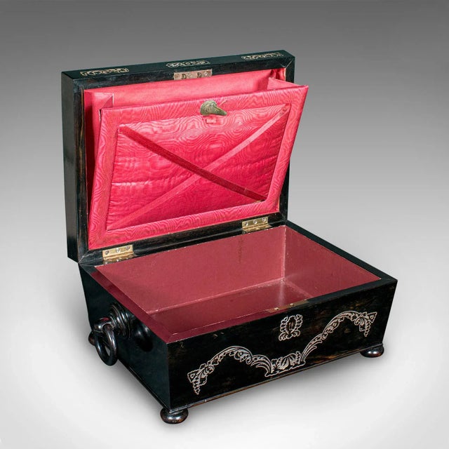 Traditional 1830's Antique Keepsake Box For Sale - Image 3 of 10