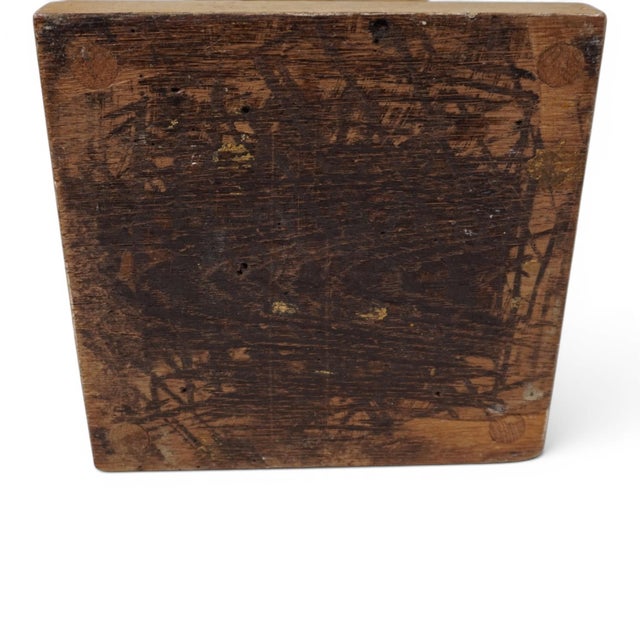 Antique Sculptural Church Candleholder in Wood, 1860 For Sale - Image 10 of 14