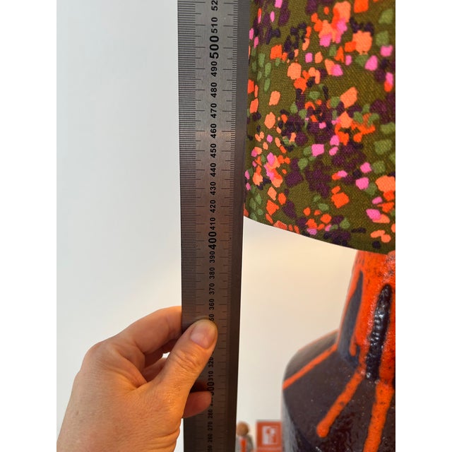 Floor Lamp with Fat Lava Glaze from Scheurich, 1970s For Sale - Image 14 of 15