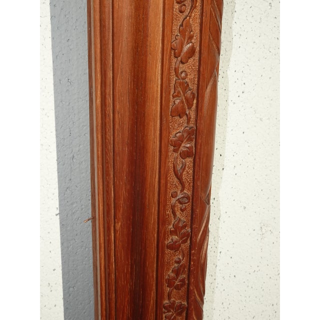 Vintage Solid Wood Brown Federal Style Picture Frame W an Eagle Motif For Sale - Image 10 of 14