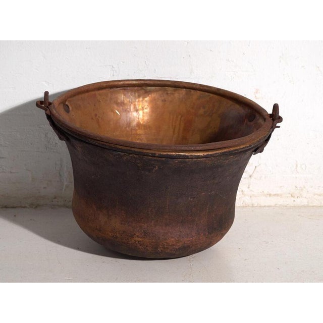 Antique Copper Cauldron, Central Europe, 1900 For Sale - Image 6 of 10
