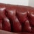 Red Pair of 20th Century Danish Red Vintage Leather Barrel Back Club Chairs For Sale - Image 8 of 12