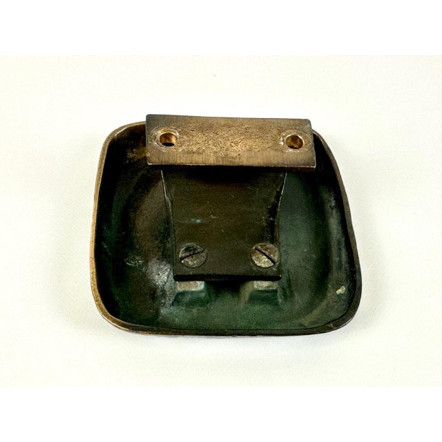 Goldenrod Brutalist Bronze Push and Pull Alpana Door Handle, 1970s For Sale - Image 8 of 11