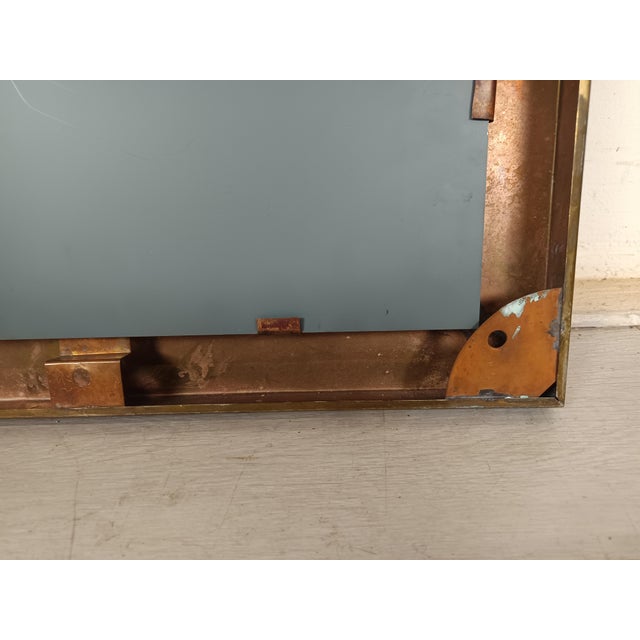 Vintage Brass Mirror, 1970s For Sale - Image 14 of 15