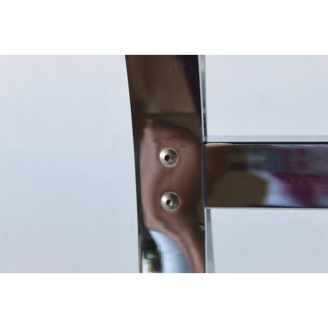 Milo Baughman Style Double C-Base Ottoman Stool For Sale In Miami - Image 6 of 11