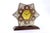 Metal Star-Shaped Wooden Regulator Clock with Silver Applications For Sale - Image 7 of 8