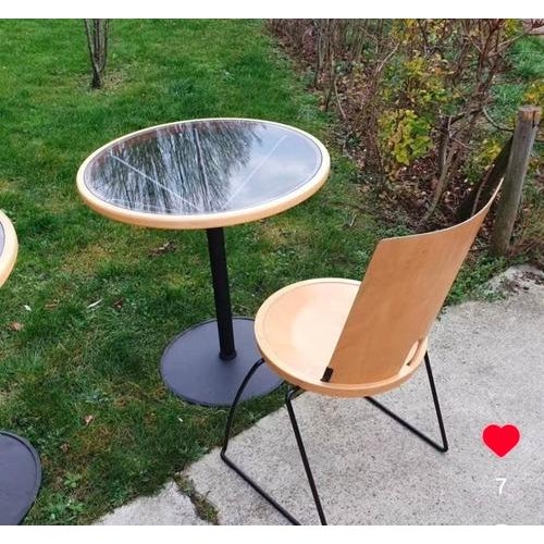 Tables and Chairs by Borge Lindau for Blå Station, Set of 12 For Sale - Image 3 of 6