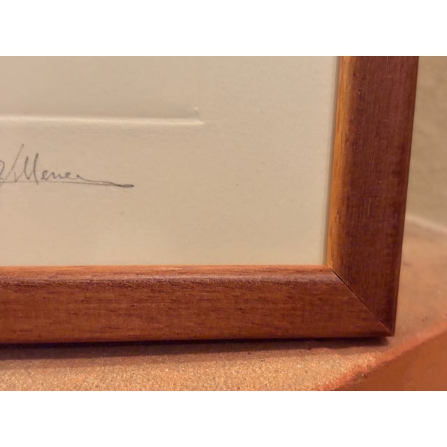 Vintage Greece 7 Embossed and Hand Painted Chairs Original Framed Art For Sale - Image 11 of 15