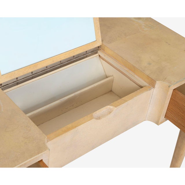 Cream Samuel Marx Vanity Table for Quigley, Chicago, 1950 For Sale - Image 8 of 18