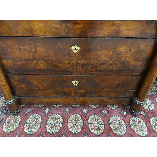 19th Century Empire Chest of Drawers with Marble Top, 1820 For Sale - Image 3 of 11
