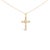 Grace meets quiet brilliance in this polished cross, its tapered, rounded arms softened to feel like a whisper against the...