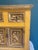 Italian Antique Hand Carved Yellow and Gold Small Cabinet For Sale - Image 3 of 12