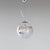 Italian Modern Space Age Glass and Silver Metal Pendant Light from Artemide, 1980s For Sale - Image 12 of 12