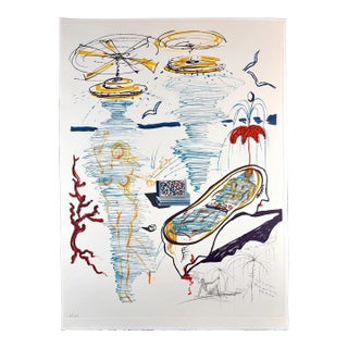 1970s Dali Imaginations & Objects of the Future Liquid Tornado Bath Tub For Sale