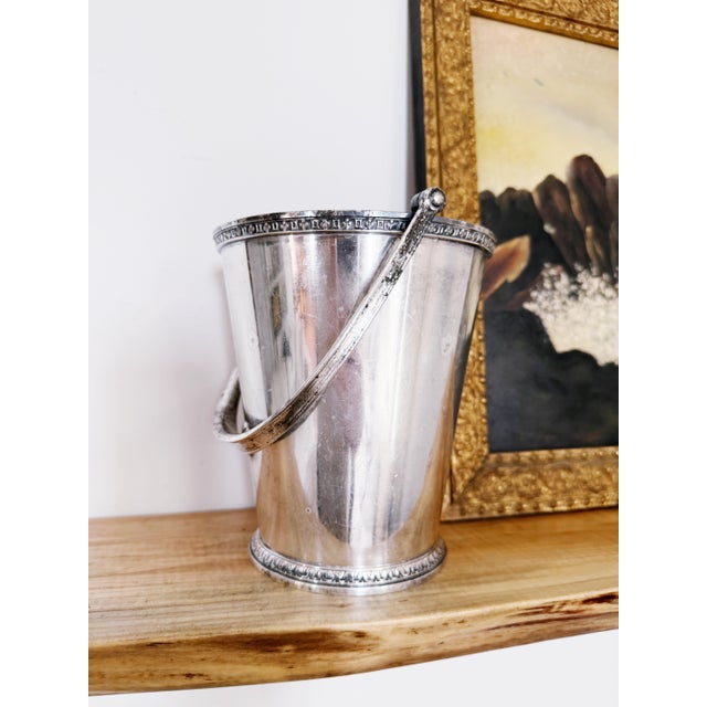 1920s 1920s Silver Plated Ice Bucket From the Roosevelt Hotel Nyc For Sale - Image 5 of 7