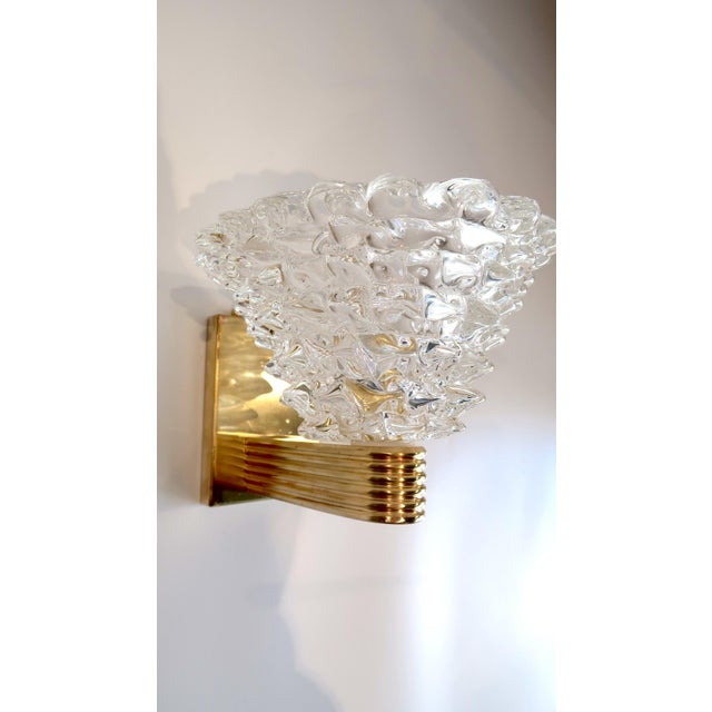Very beautiful wall light with Murano glass spikes, very eye-catching, timeless light. European Plug (up to 250V).The...