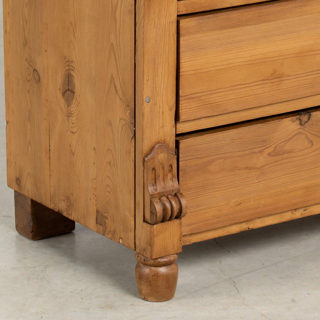 18th Century Danish Pine Chest of Four Drawers For Sale - Image 11 of 15