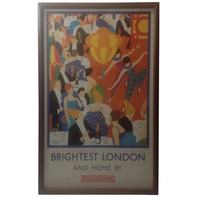 ** Art Deco Horace Taylor London Underground Poster For Sale