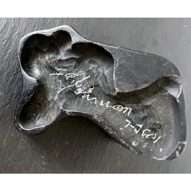 Malachite Rock on Display Stand as a Viewing Stone For Sale - Image 11 of 11