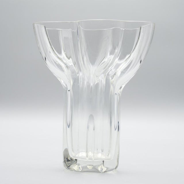 Tapio Wirkkala Sculptural Glass Vase, Model 470-20, for Rosenthal, Germany, circa 1960s A refined sculptural glass vase...