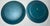 Vintage Pair of Ralph Lauren Wooden Serving Bowls With Under Liners in Blue - 4 pcs For Sale - Image 9 of 12