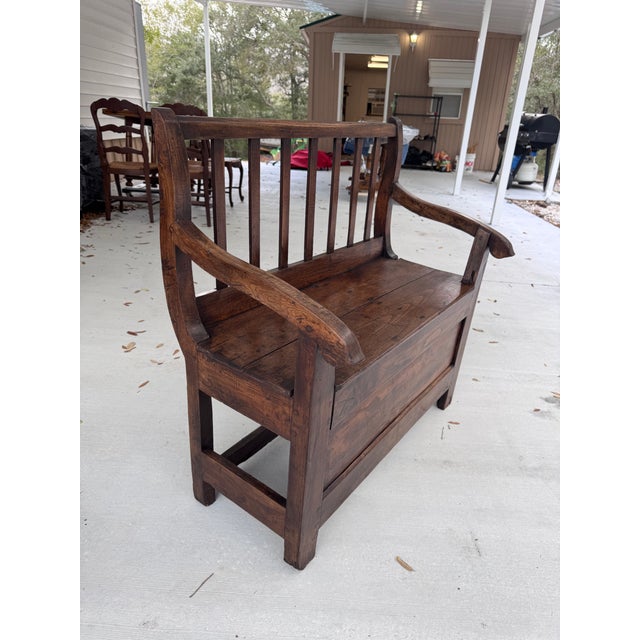 18th Century French Banc De Chimney / Fire Place Bench For Sale - Image 9 of 12