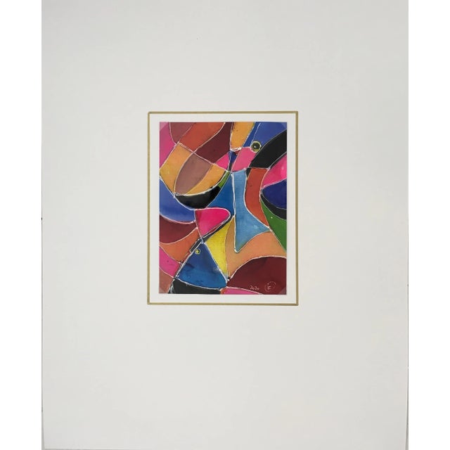 This striking series features an interlaced and boldly outlined patchwork of colors, evoking a “stained glass” window with...