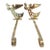 Vintage Brass Angel Christmas Stocking Hangers - A Pair For Sale