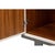White Modern Glam White Leather Credenza on Sled Base For Sale - Image 8 of 11