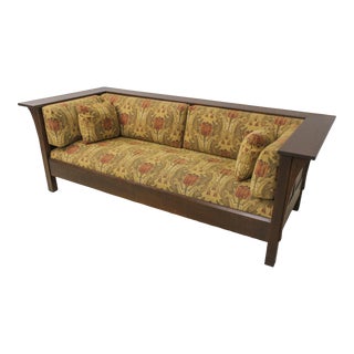 Stickley Mission Oak Arts & Crafts Sofa For Sale