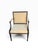 Textile 1 of 2 Antique Directoire Arm Chair W Nancy Corzine Yellow Upholstery For Sale - Image 7 of 8