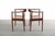 1950s Set of Hans Wegner the Round Chair both in Oak For Sale - Image 5 of 13