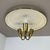 Round Brass Ceiling Light in the style of Gino Sarfatti, Italy, 1950s For Sale - Image 6 of 18